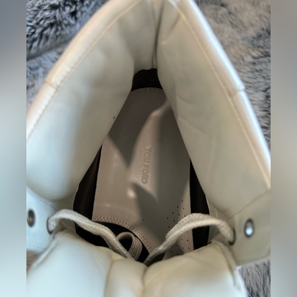 TOM FORD HIGH TOP SNEAKERS, WORN ONCE- LIKE NEW CONDITION. EYE CATCHING SHOES!! - Picture 12 of 16